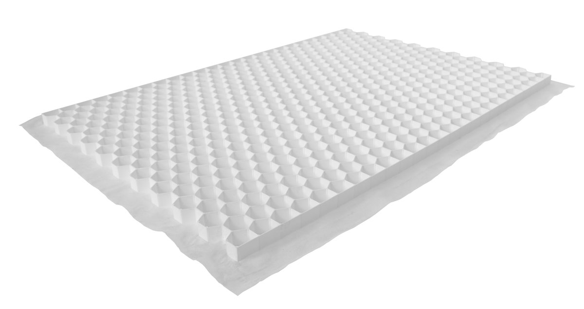 BAU-GRAVEL 120x160x3 CM WEISS FALTBAR F.P.