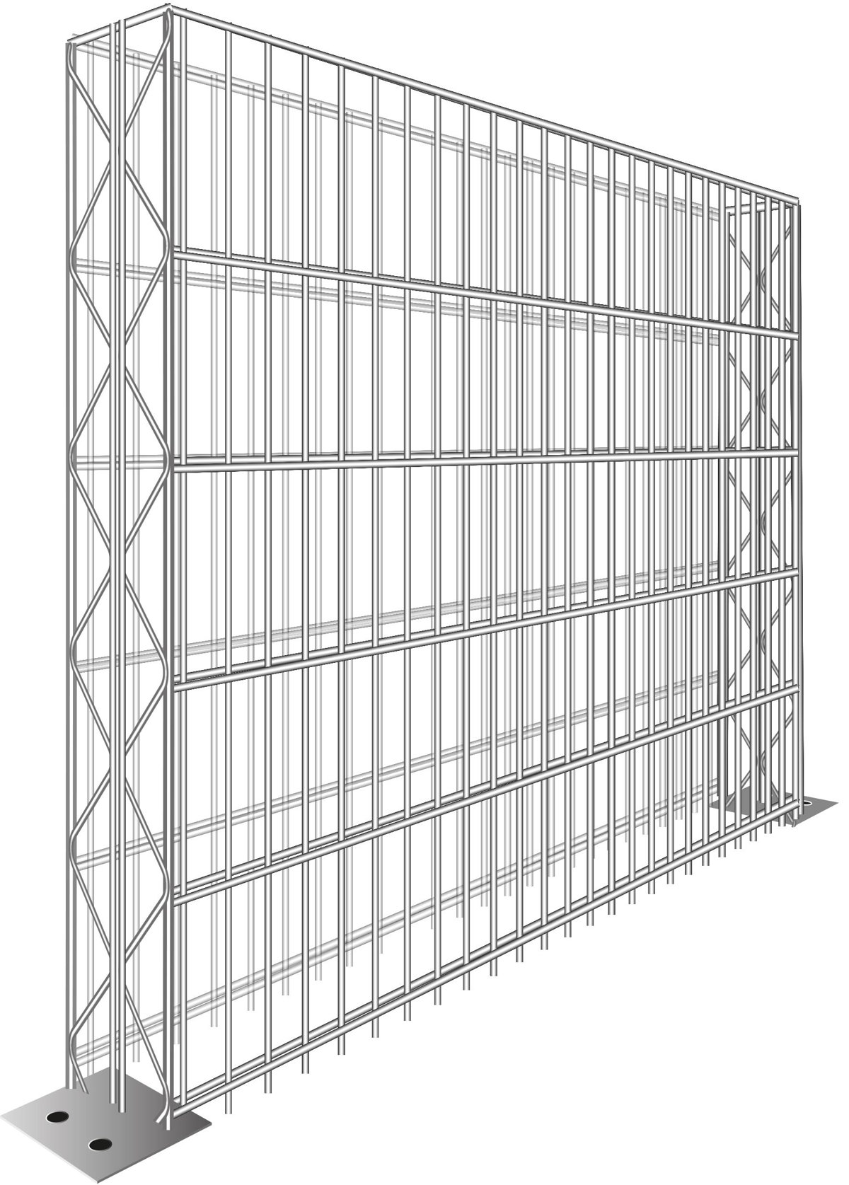 BAUGONE FIX 103x125x15 CM MIT FUSSPLATTE