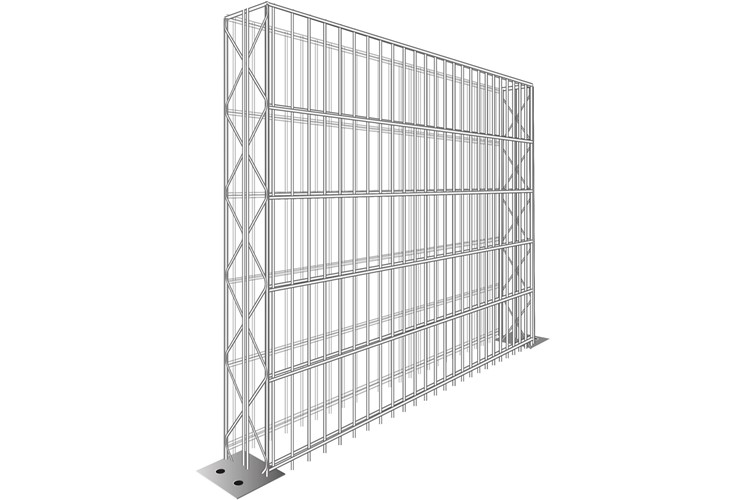 BAUGONE FIX 143x125x15 CM MIT FUSSPLATTE