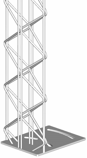 BAUGONE-FIX PILLAR 23x23x203 CM AVEC SOCLE