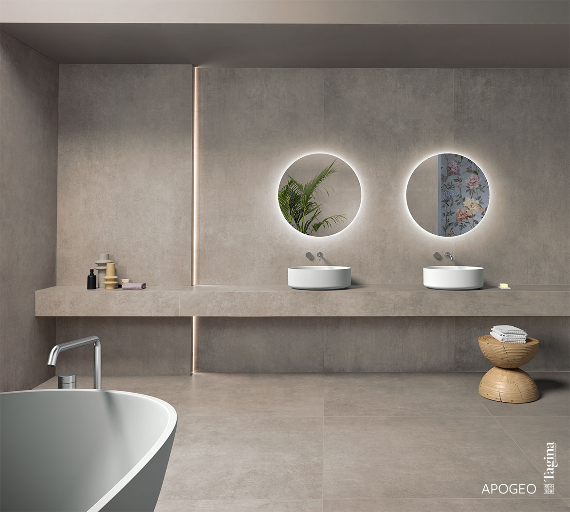 CERAM APOGEO GREY 45x90x1 CM