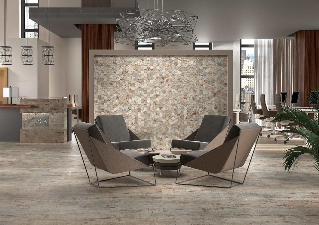 CERAM METAL SILVER 30x60x0.95 CM