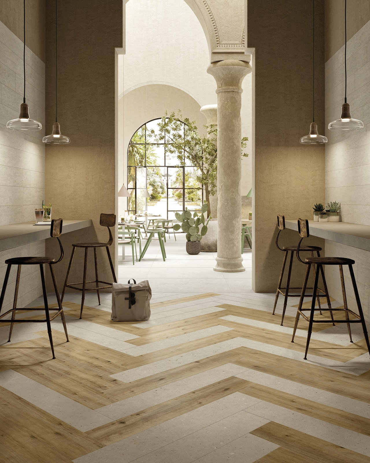 CERAM MONTALCINO MIELE LARICE 20x120x1 CM