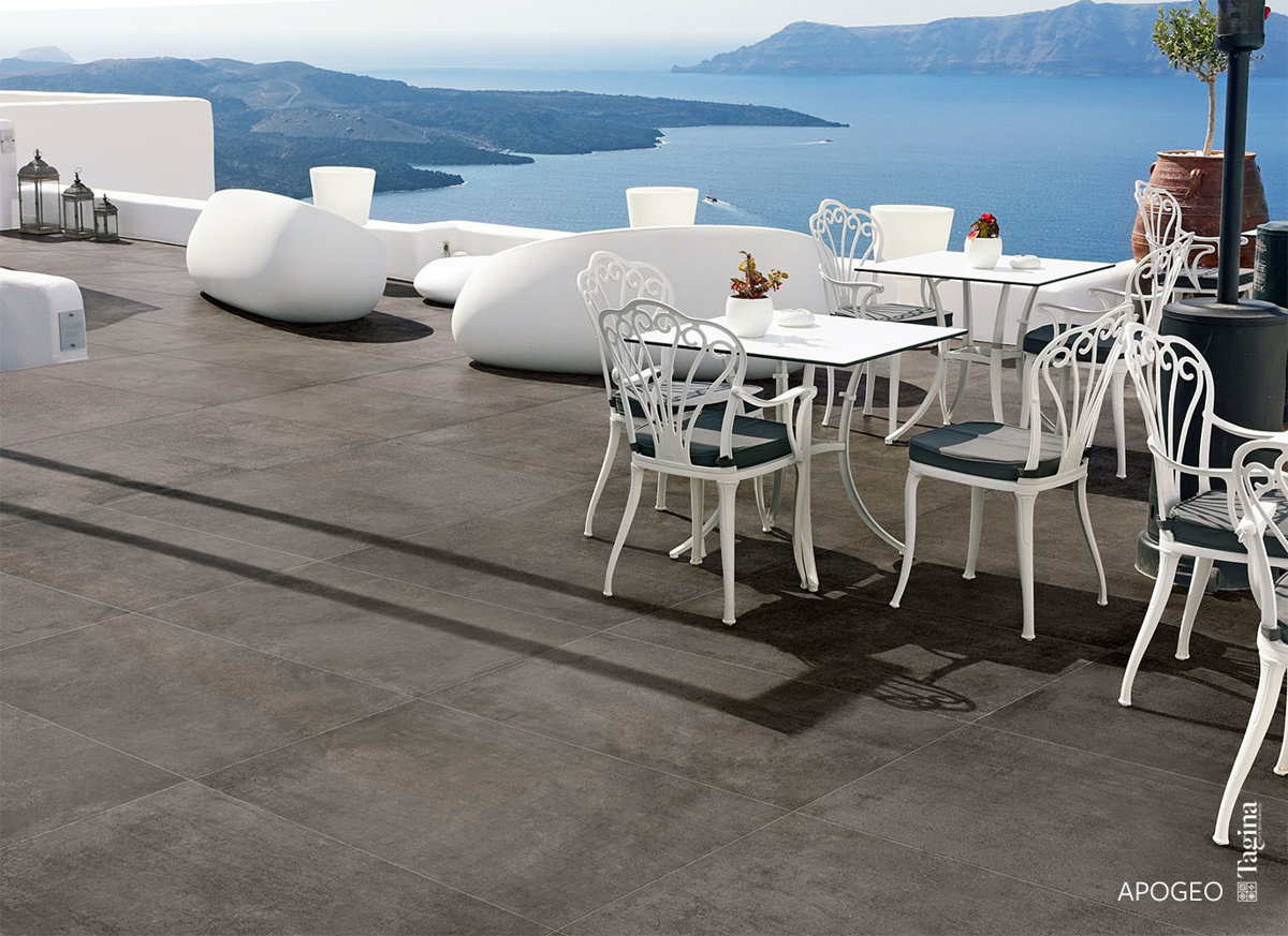 CERAM APOGEO ANTRACITE 90x90x2 CM