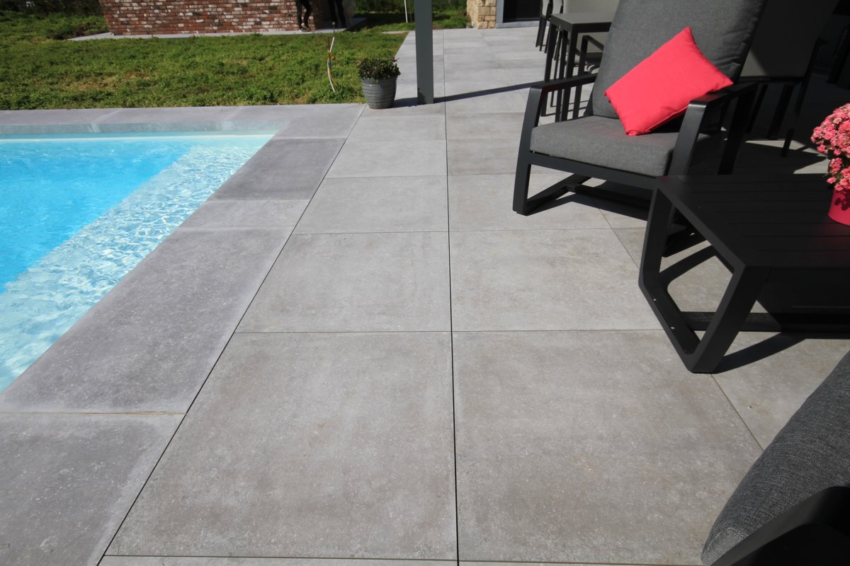 CERAM BELGIUM GREY NEW  100x100x2 CM