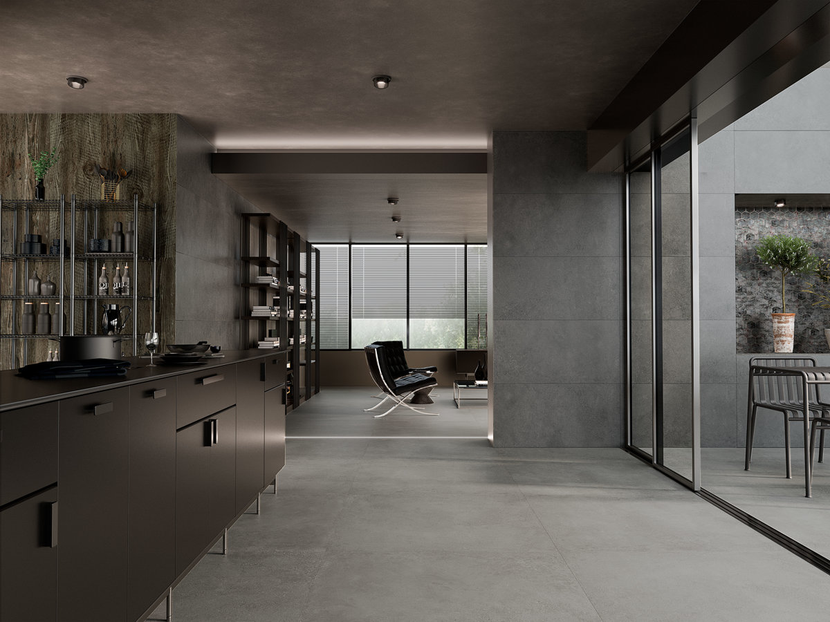 CERAM INTEGRA GREY 90x90x2 CM