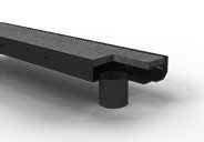 BAU-DRAIN ALU RAL OUTFLOW 100x16x8 CM