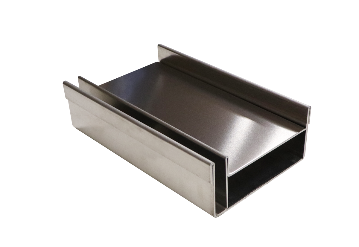 BAU-DRAIN ALU NATUR 100x16x8 CM